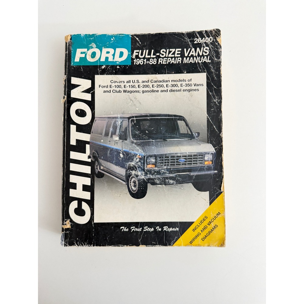 Chilton Ford Full-Size Vans 1961-88 Repair Manual E-150 E-250 E-350 26400 Vintag